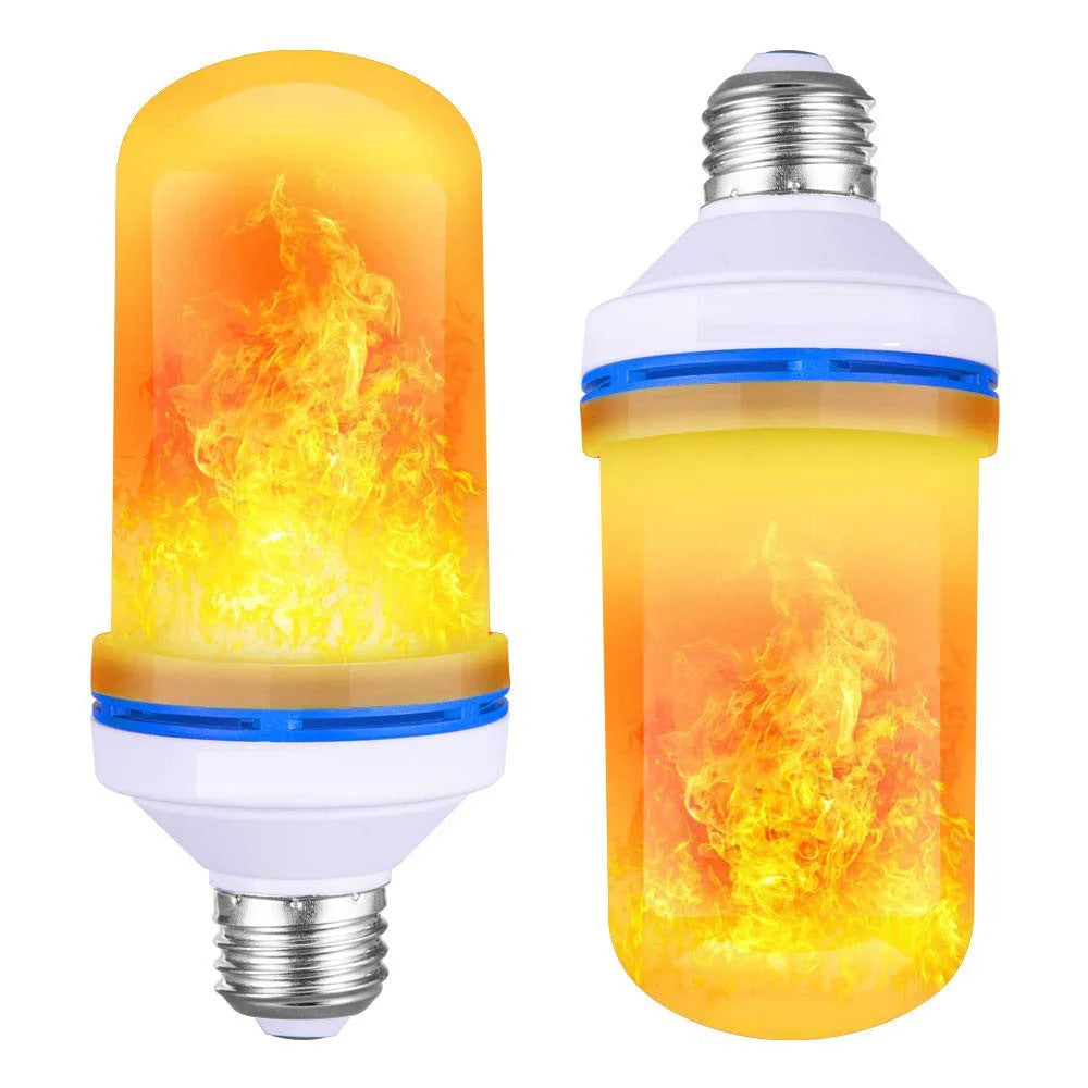 LED Flame Light Bulb with four lighting modes for Christmas and home decor