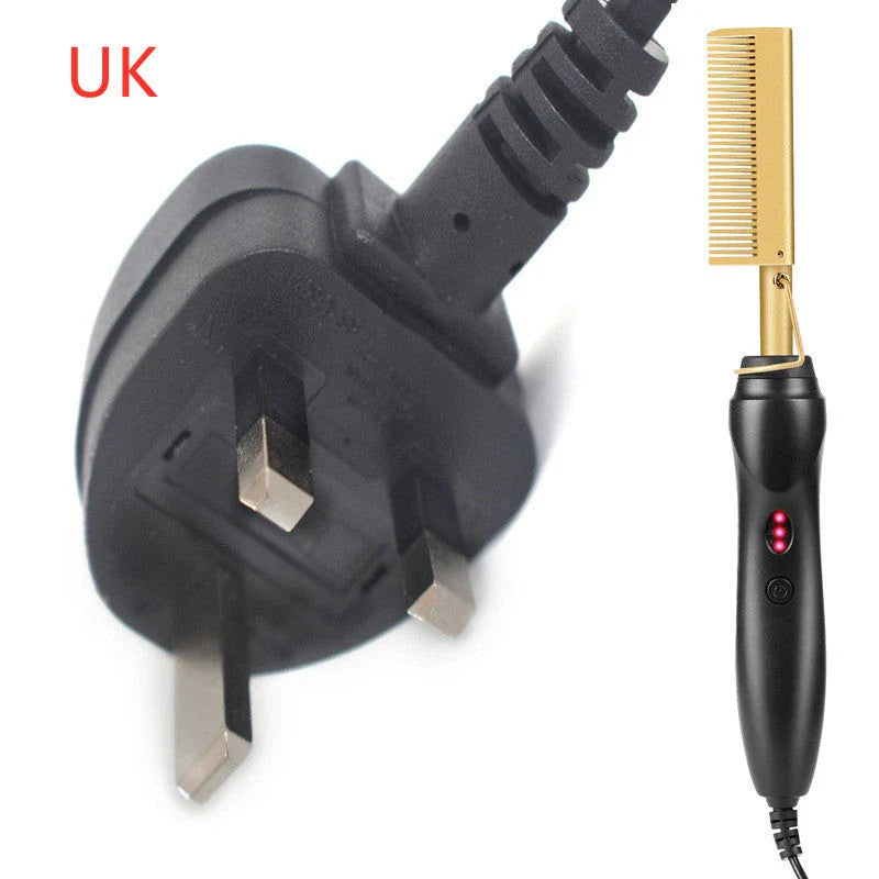 Electric Curling Comb with ceramic technology for shiny, frizz-free hair