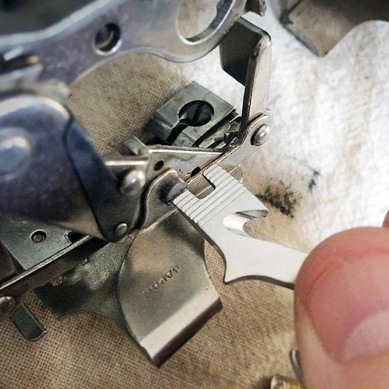 Compact stainless steel multi-tool key ring with over 20 functions