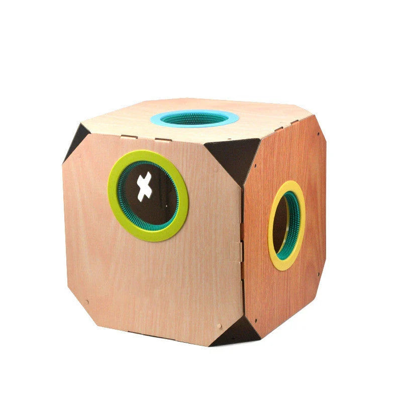 DIY Multipurpose Cat Hiding Box Toys with Cardboard Hair Removal for durable play and grooming