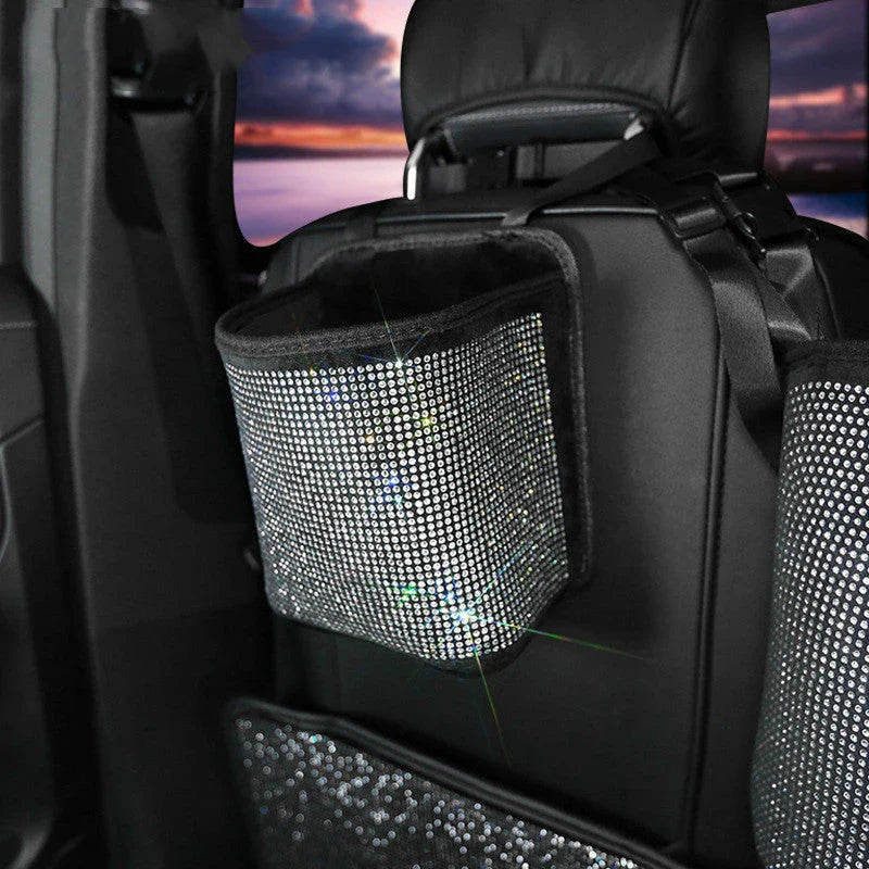 Car storage net pockets between seats for organised travel
