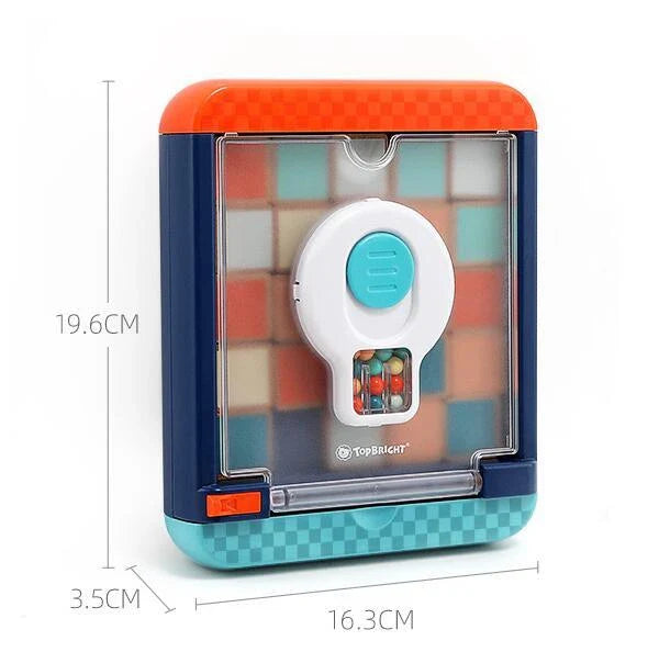Digital Three Kingdoms Huarong Road Puzzle Toy in blue, designed for children's logical training