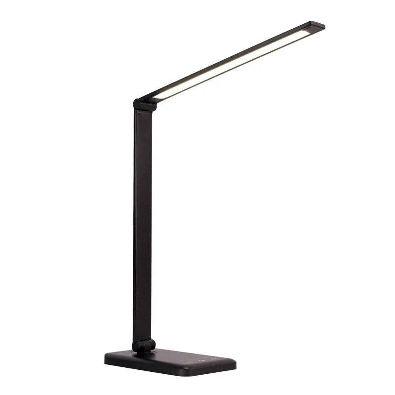 Wireless charging LED desk lamp with adjustable lighting and auto timer function