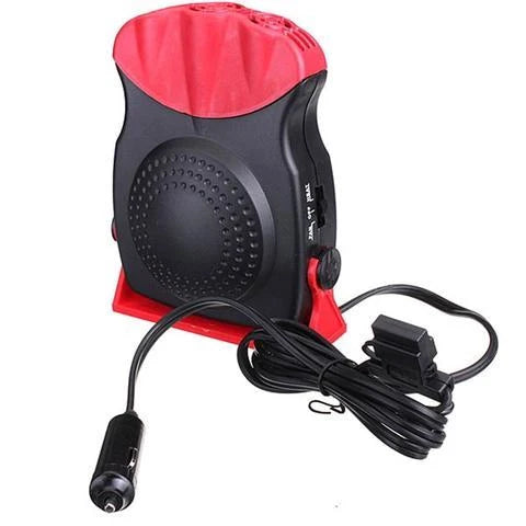 Portable windshield defroster with dual cooling and heating functionality, compact and durable design