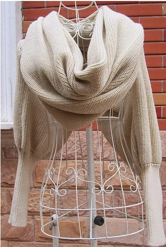 Cozy cashmere scarf sweater in a variety of colors, providing warmth and style for women