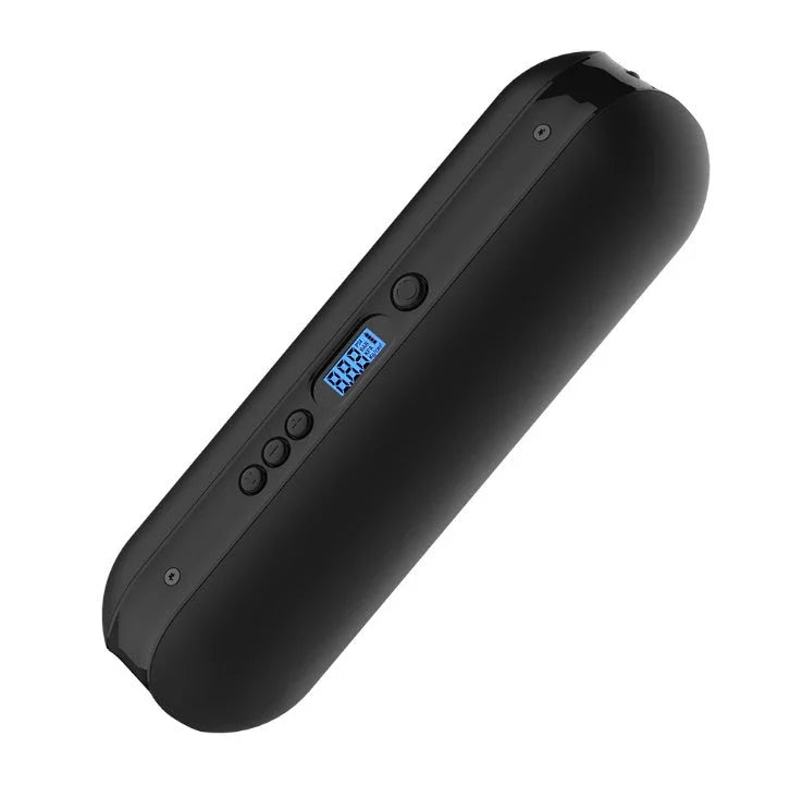 Smart electric bicycle pump with USB charging and automatic stop feature