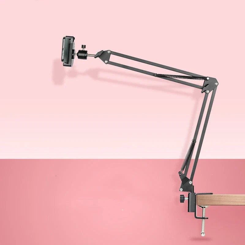 Multifunctional flat home desktop mobile phone holder with 360-degree rotation