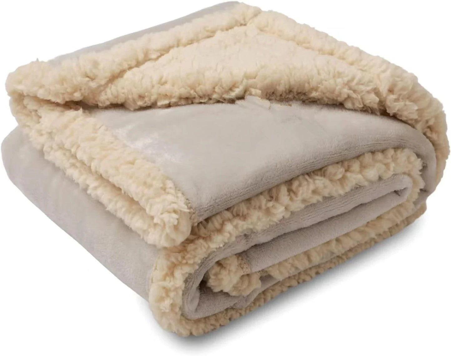 Cozy and comfortable pet blanket for dog kennels, made with flannel, wool, and sherpa for maximum warmth and style