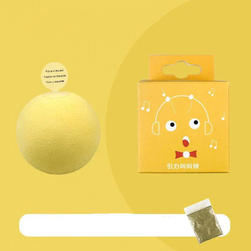 Interactive Pet Gravity Voice Ball with lifelike animal sounds for cats