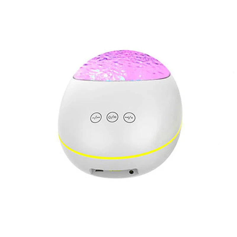 USB Control Music Player LED Night Light projecting vibrant starry sky colours