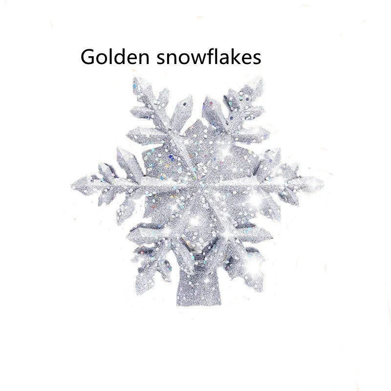 LED Projection Christmas Tree Topper with snowflake effect in silver and gold