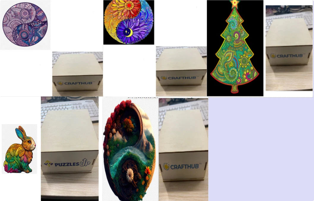 Animal Puzzle Puzzlesup A3 Size With The Box - Detailed wooden puzzle for creative minds