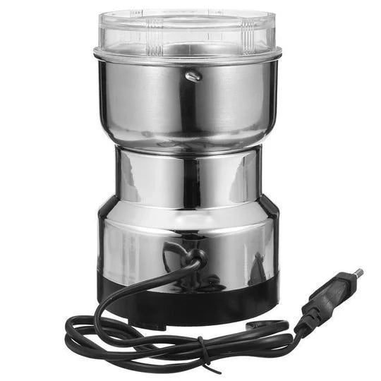 Morning Seven Coffee Grinder in stainless steel with high-speed motor