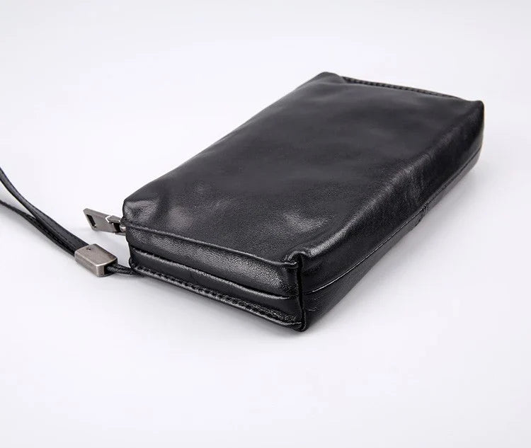 Premium Top-Grain Leather Wallet in Retro Casual Style for Kiwi Blokes