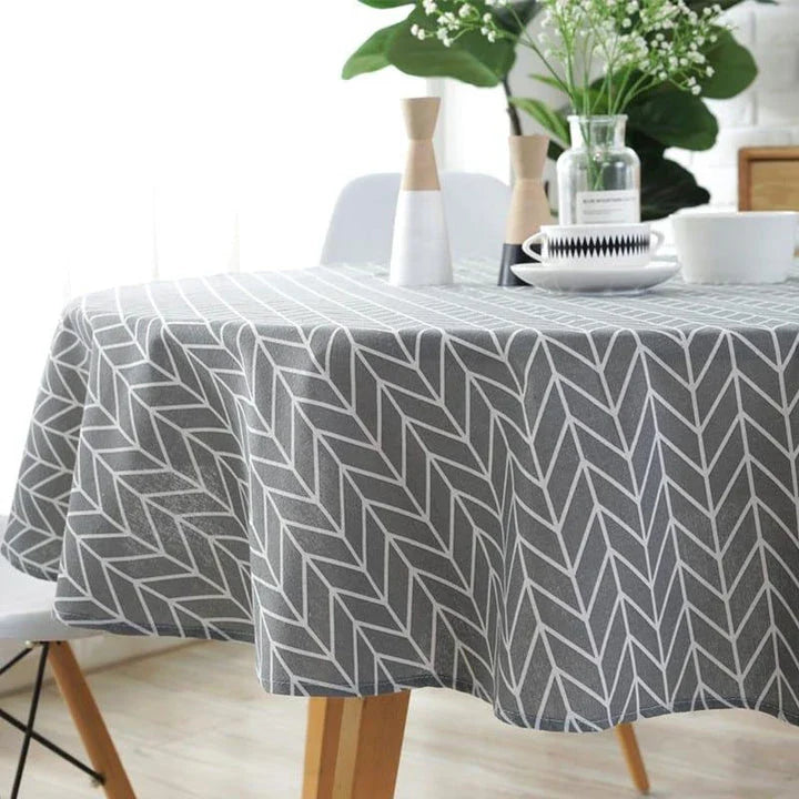 A premium Nordic-inspired cotton tablecloth in various sizes, perfect for enhancing the dining experience in Kiwi homes.