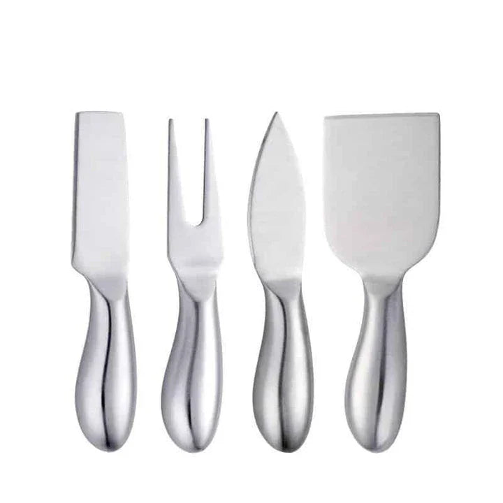 A set of colourful stainless steel spatulas for versatile kitchen use, featuring a vibrant and durable design.