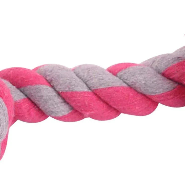 Colorful cotton rope toy for dogs in various sizes, designed for play and exercise for Kiwi canines