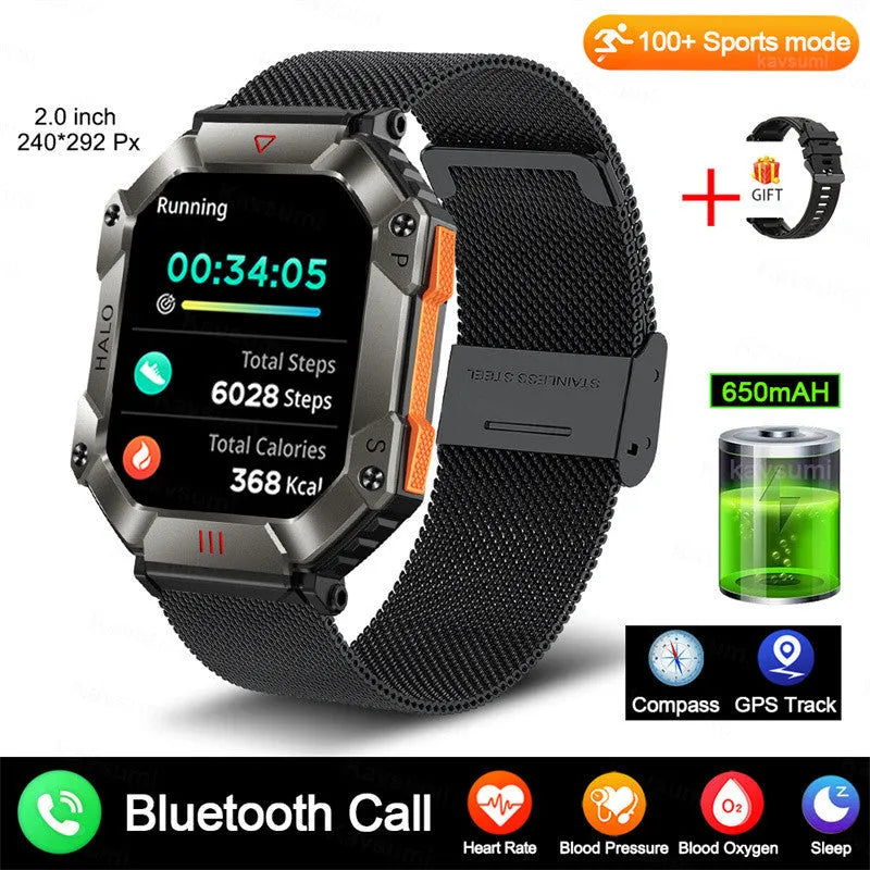 Android GPS fitness smart watch for women with Bluetooth calling and multiple strap options