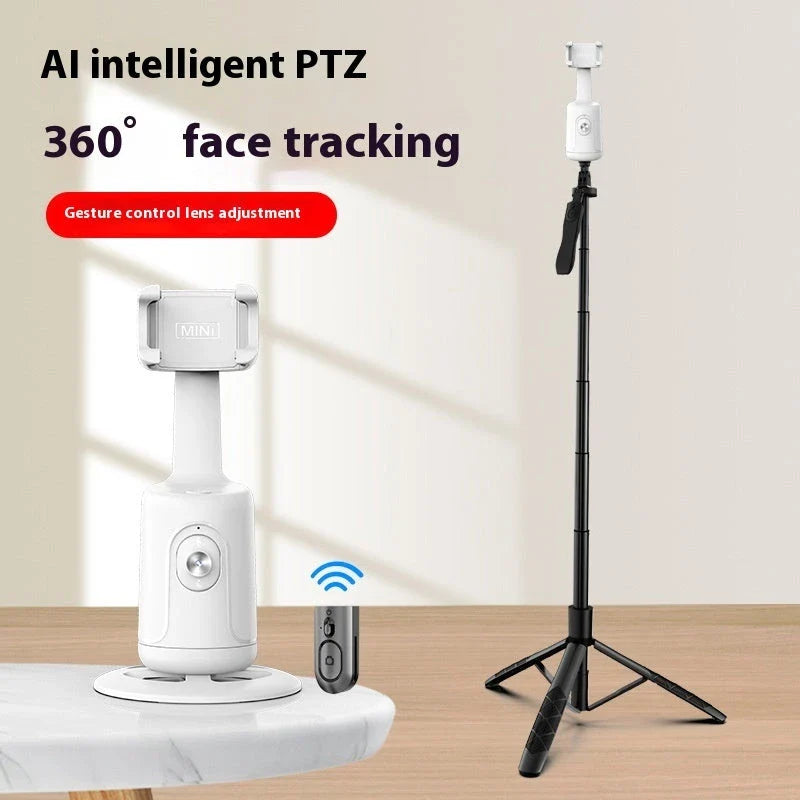 Hands-Free Smartphone Gimbal with AI Face Tracking for Smooth Video Stabilization and Professional-Grade Content Creation