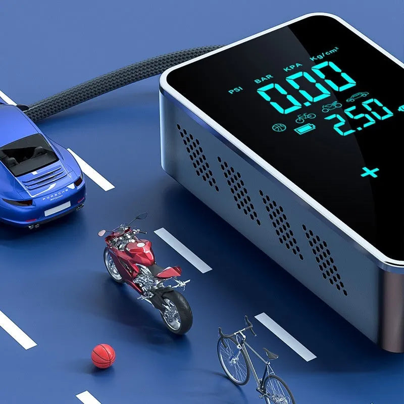 ST-9616C wireless portable car tyre pressure air pump with LCD screen display