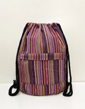 Original Simplicity lightweight literary style backpack with geometric pattern in jacquard fabric