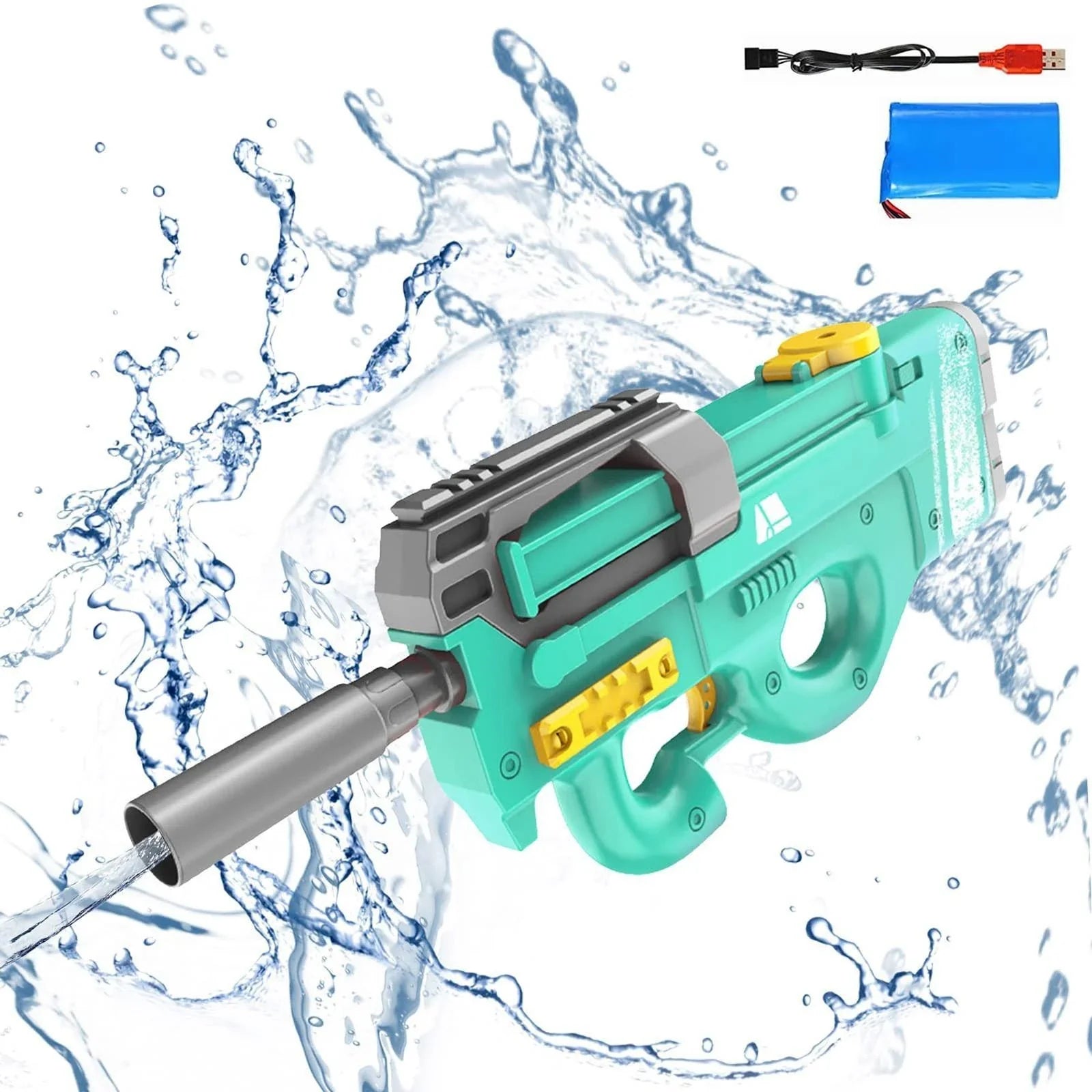 P90 Electric Water Blaster - High-Tech Outdoor Water Gun for Summer Fun