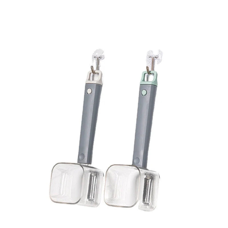 Stainless steel peeler with PP handle in grey, red, and green options