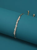 Lucky Tree Element Zircon Bracelet for women in electroplated metal with decorative elements