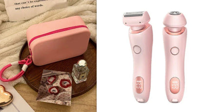 An electric shaver for women with foil and rotating heads for comprehensive hair removal