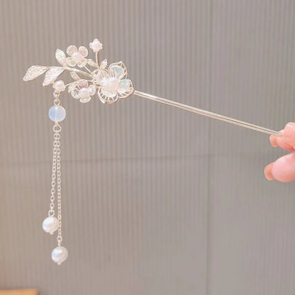 Lily of the Valley alloy flower hairpin with electroplating finish