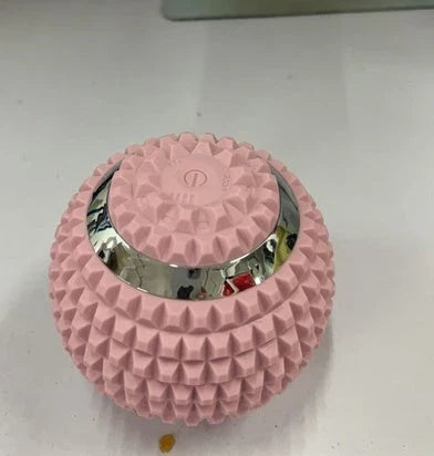 Four-Speed Electric Massage Ball in black, blue, and pink for muscle recovery