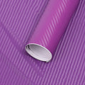 3D PVC car body sticker with striped pattern in black on a car panel, size 127x10cm