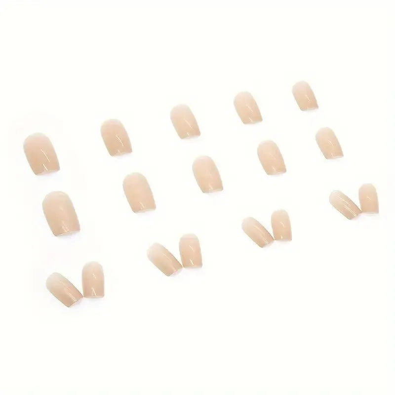 MY119 solid colour plastic press-on nail art set for ladies in a cute style