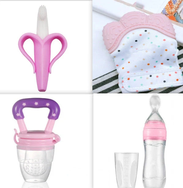 Baby Spoon Bottle Feeder in various colors for easy, safe feeding