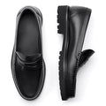 Men's leather loafers first layer cowhide soft sole casual shoes brown