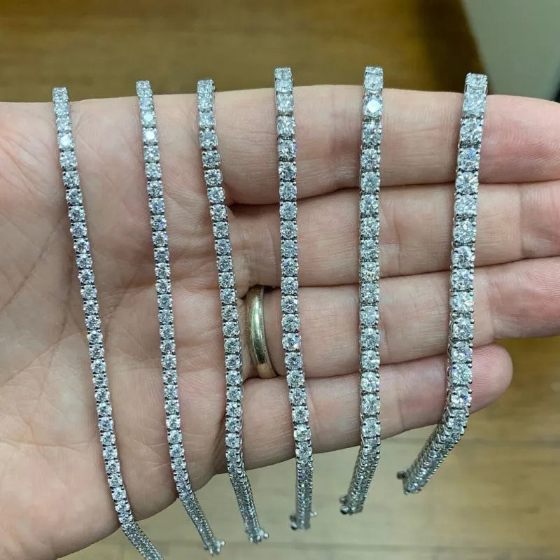 Women's diamond studded adjustable bracelet in gold tone with multiple size options