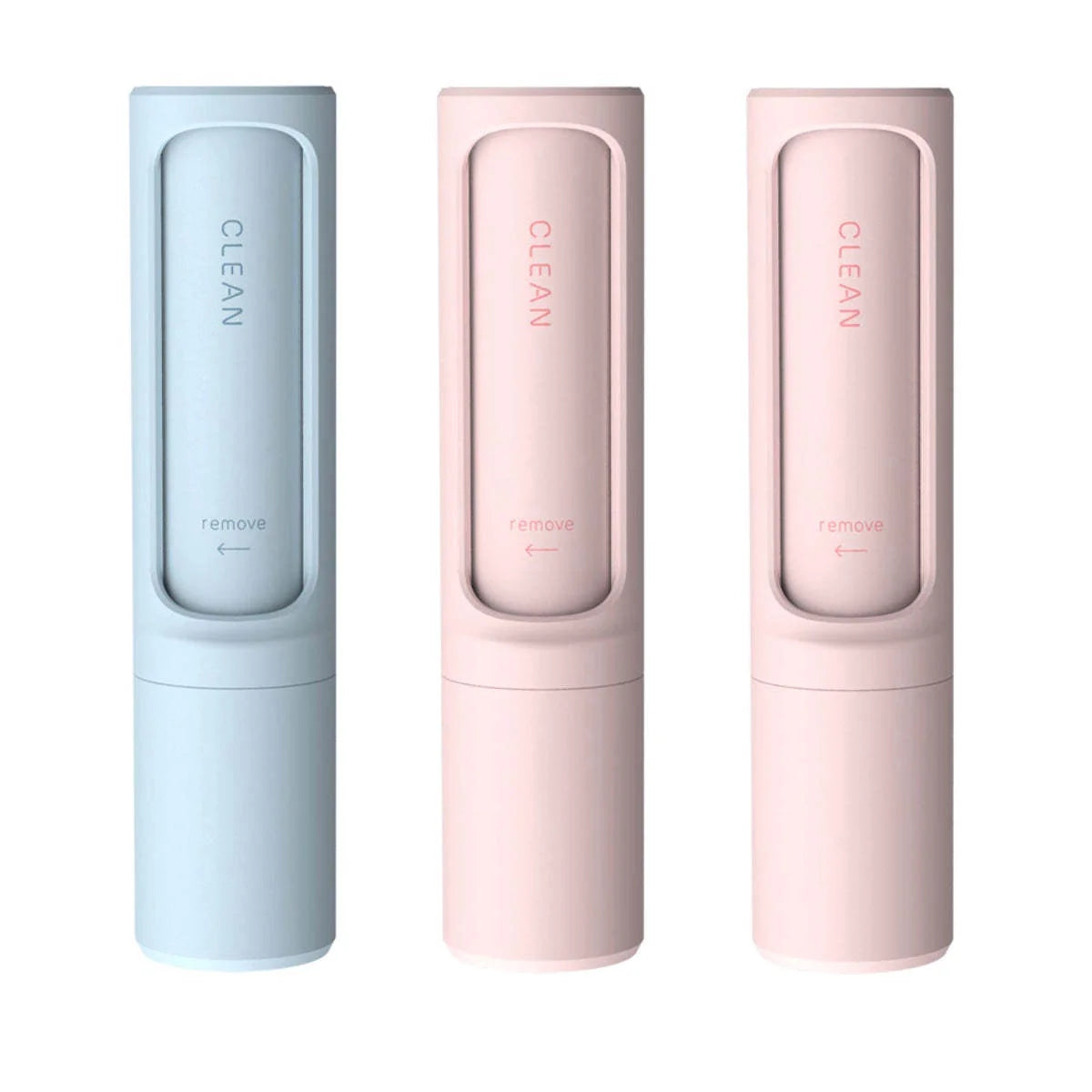 Rotating cylinder electrostatic hair remover brush in multiple colours