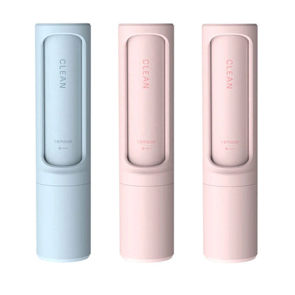 Rotating cylinder electrostatic hair remover brush in multiple colours