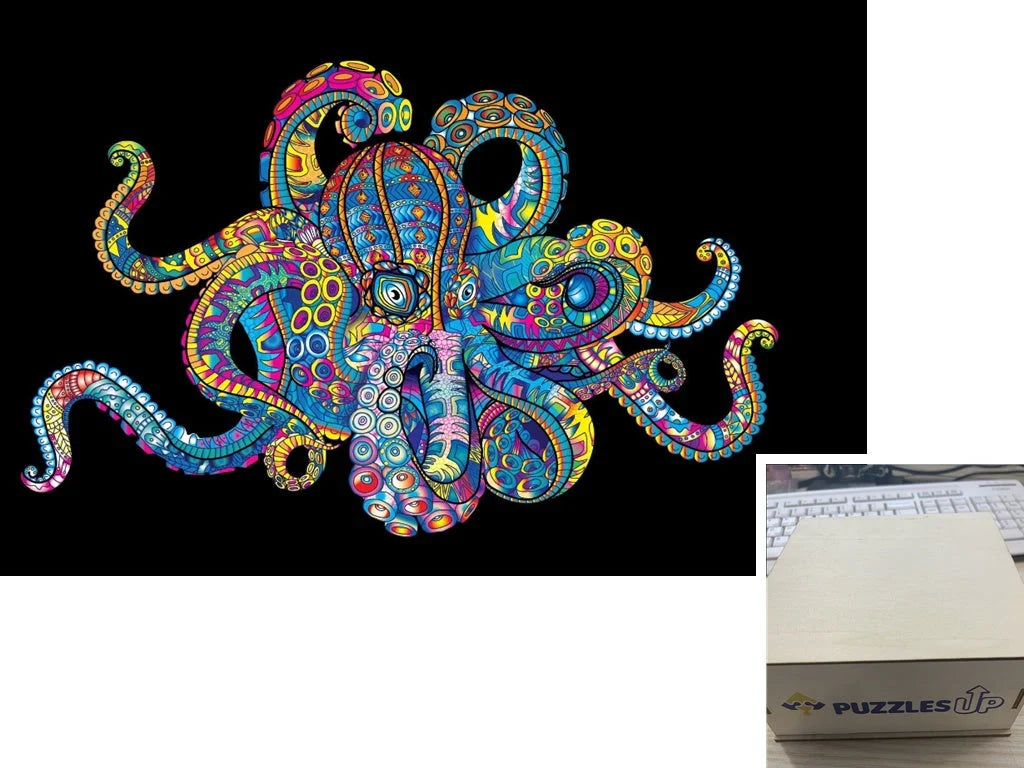 Animal Puzzle Puzzlesup A3 Size With The Box - Detailed wooden puzzle for creative minds