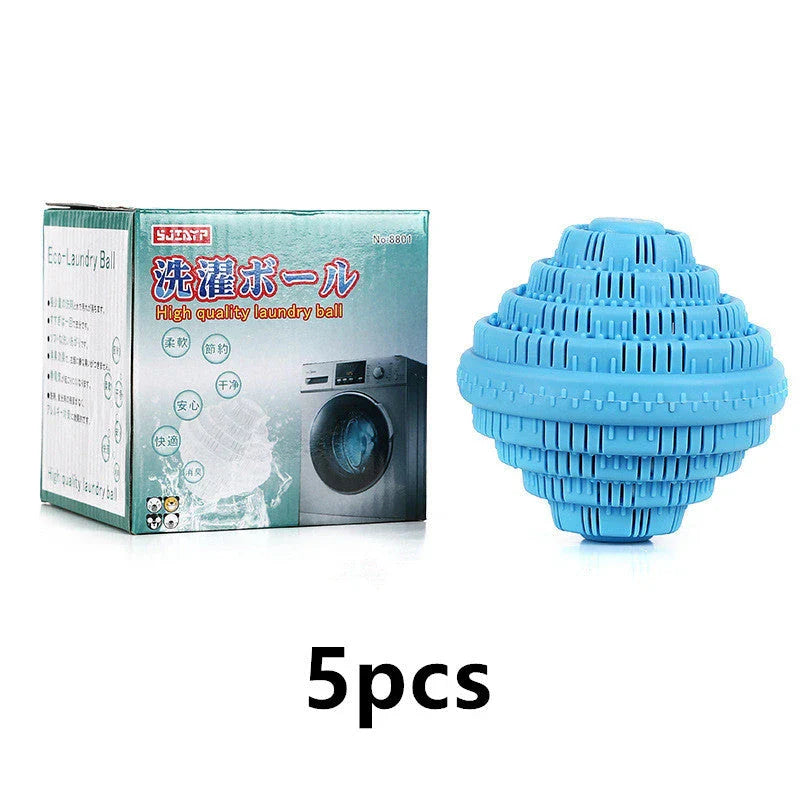 Reusable eco-friendly laundry balls made of TPR material with ceramic microspheres for effective, detergent-free washing