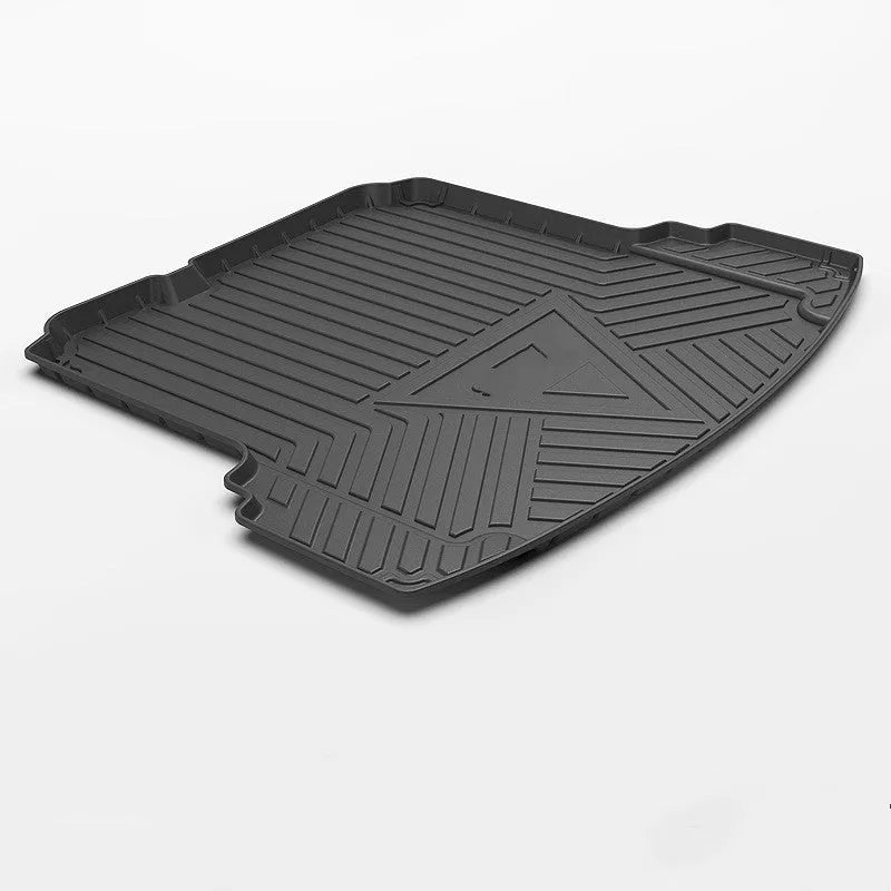 Black carbon fibre pattern TPE car boot liner protector for vehicle trunk floor protection