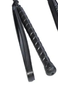 Short low carbon steel riding whip for obstacle training and rider use