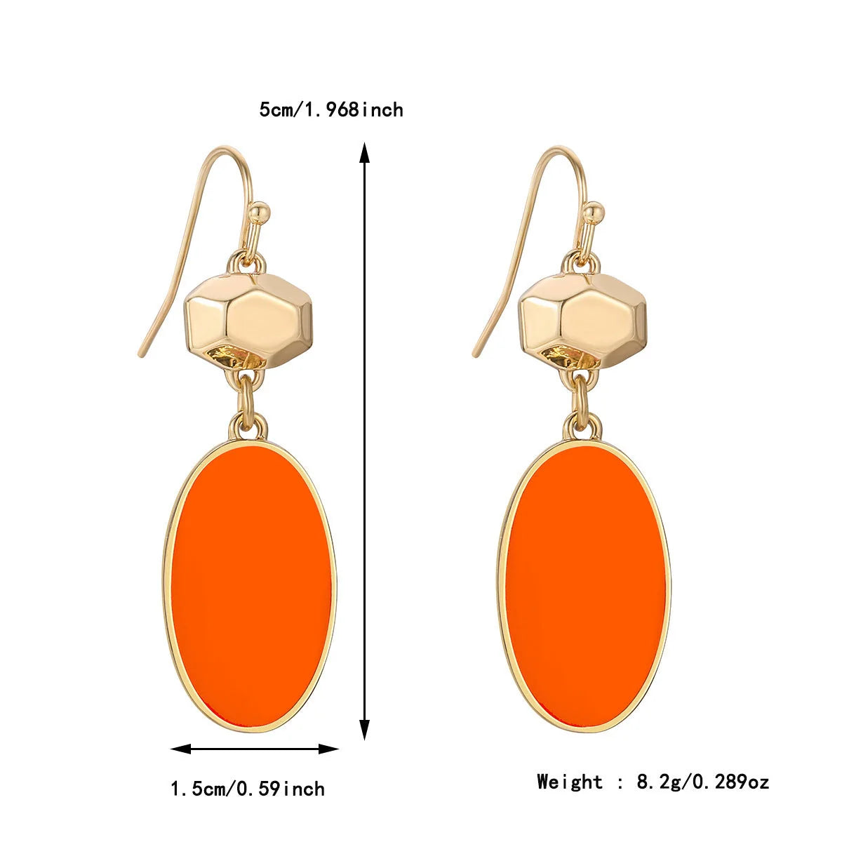 Colorful flower stud earrings in alloy with floral design for women