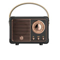 DIY retro mini portable card speaker in white with Bluetooth and USB charging, 70x110x50mm