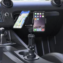 Silicone automobile phone holder with friction grip for dashboard or desktop smartphone mounting
