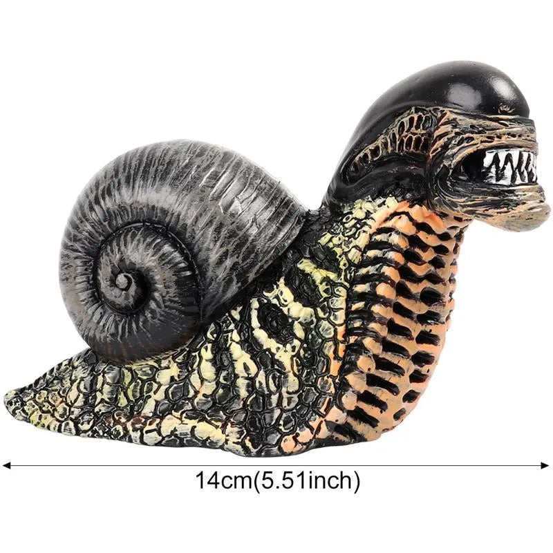 Modern minimalist snail sculpture crafted from solid resin for garden and indoor decoration