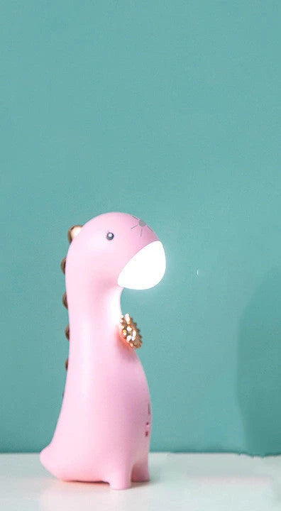 Cute dinosaur LED night light with touch control and rechargeable battery