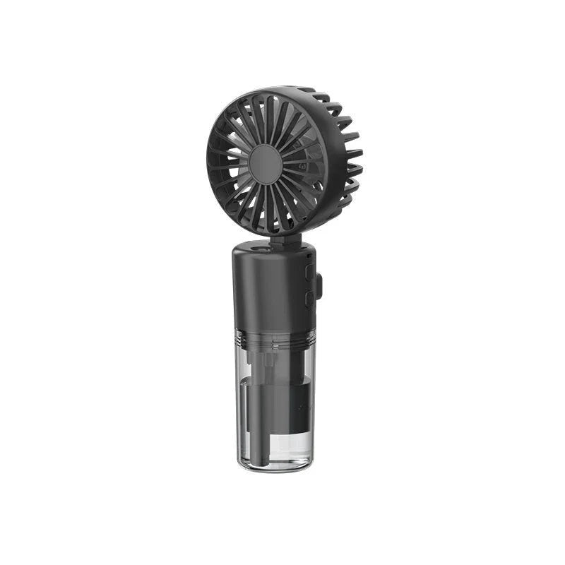 Portable Handheld Misting Fan with 4 Wind Speed Settings, USB Rechargeable, Compact and Lightweight Design for Cooling on the Go