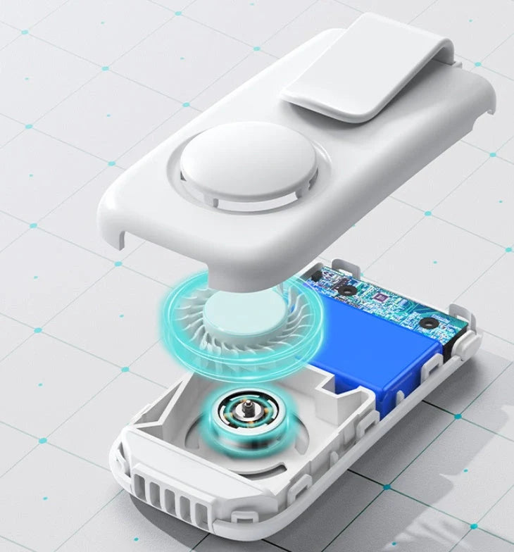 Mini Outdoor Portable Breathable Heat Cooling Silent Mask Fan with Charging Box