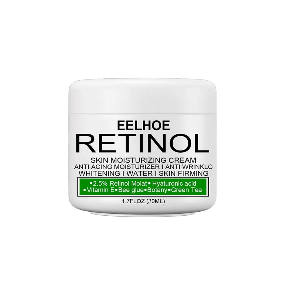 Skin brightening moisturising cream container with squalane and milk extract ingredients